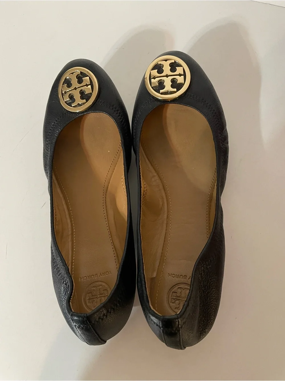 Tory Burch Benton Travel Ballet in Black